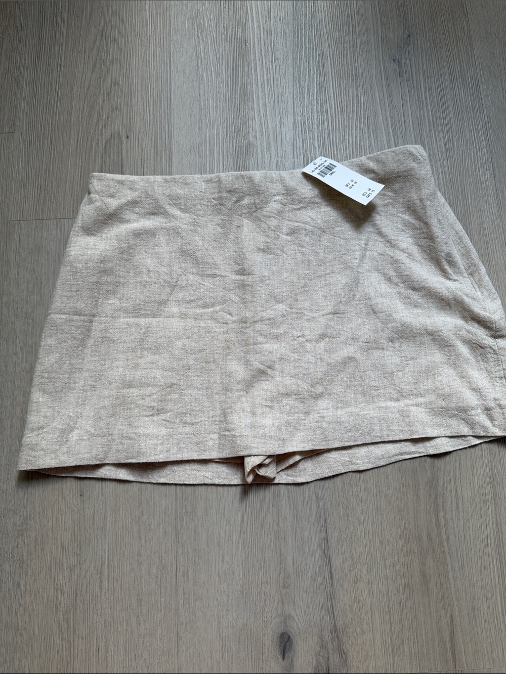 Abercrombie & Fitch Mini Skort in Light Beige
